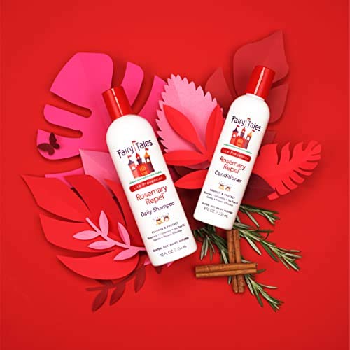 Fairy Tales Rosemary Repel Daily Kid Shampoo (12 Fl Oz) & Conditioner (8 Fl Oz) Duo