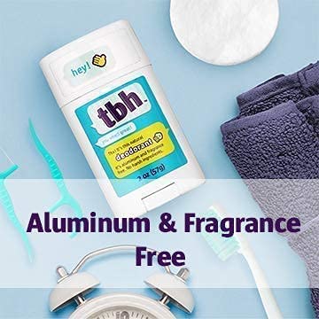 TBH Kids Deodorant - Unscented Deodorant for Kids, Made with Natural Ingredients in the USA - Aluminum Free Deodorant for Girls and Boys (3 Pack)
