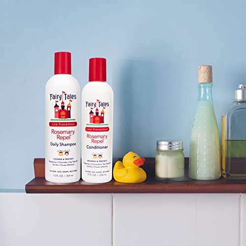 Fairy Tales Rosemary Repel Daily Kid Shampoo (12 Fl Oz) & Conditioner (8 Fl Oz) Duo