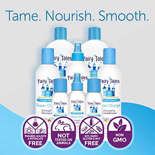 Fairy Tales Tangle Tamer Detangling Shampoo for Kids - Ultra Moisturizing and Anti Frizz Protection - Paraben Free, Sulfate Free - 12 Oz