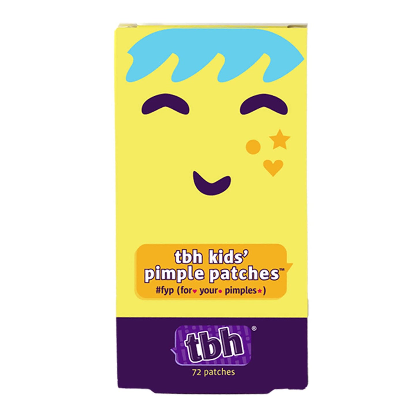 TBH Teen Pimple Patches For Tween Girls and Boys - Hyaluronic Acid Acne Pimple Patch Spot Treatment