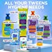 TBH Kids Teen Hygiene Starter Kit- Shampoo, Conditioner, Body Wash, Face Wipes, Lotion, and Deodorant - 7 in 1 Kit for all Your Tweens Needs