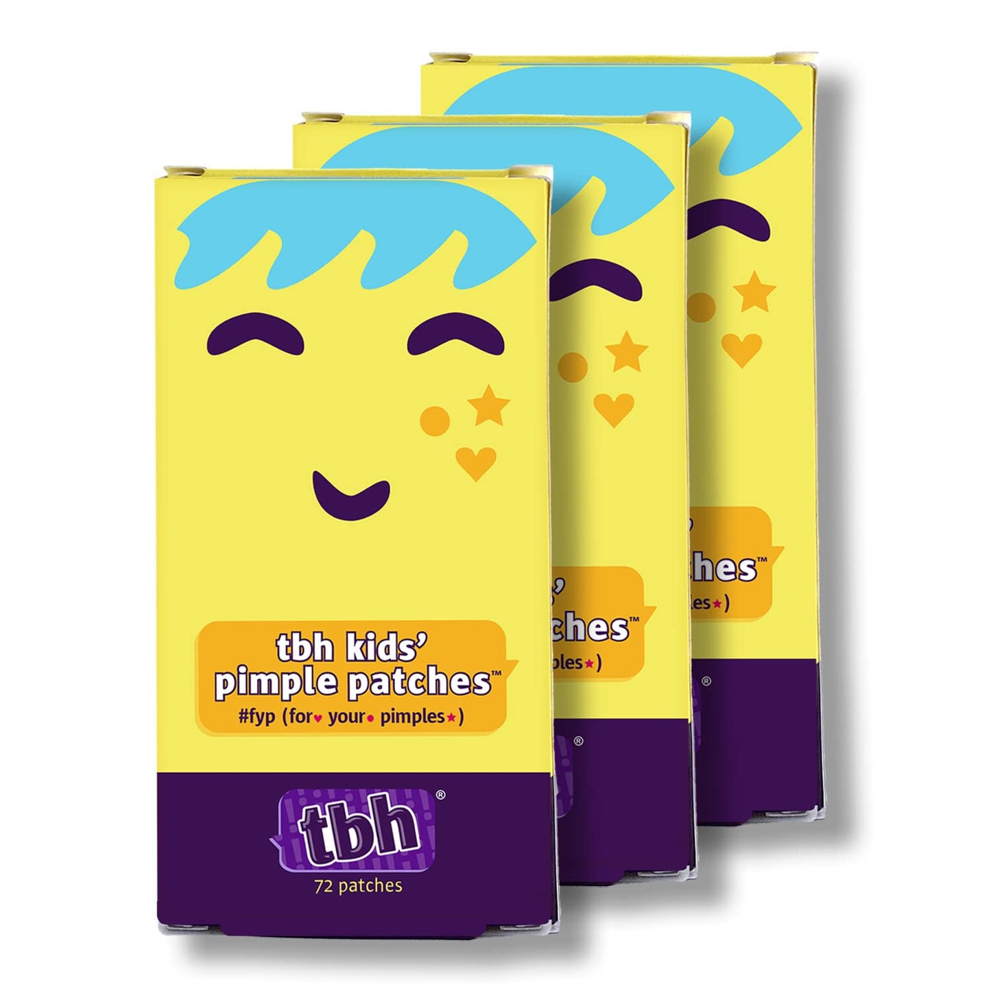 TBH Teen Pimple Patches For Tween Girls and Boys - Hyaluronic Acid Acne Pimple Patch Spot Treatment
