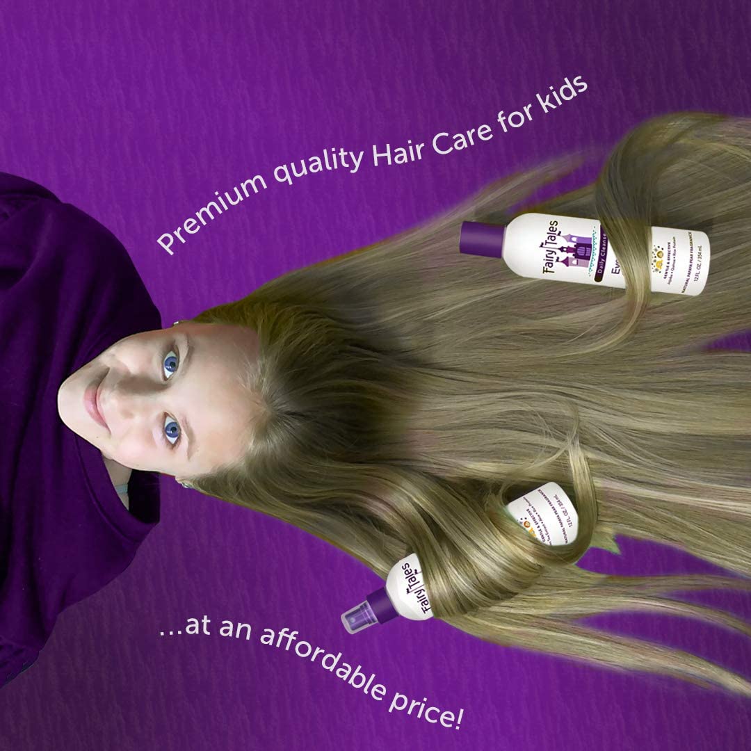 Fairy Tales Daily Cleanse Spray - Shampoo and Conditioner Pack with Natural | Free oz 12