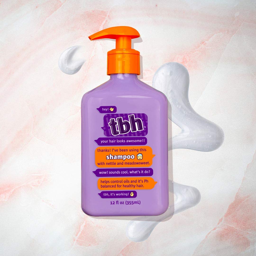 TBH Kids Shampoo - Shampoo for Oily Hair - Sulfate, Paraben Free - 12 oz (2 Pack)