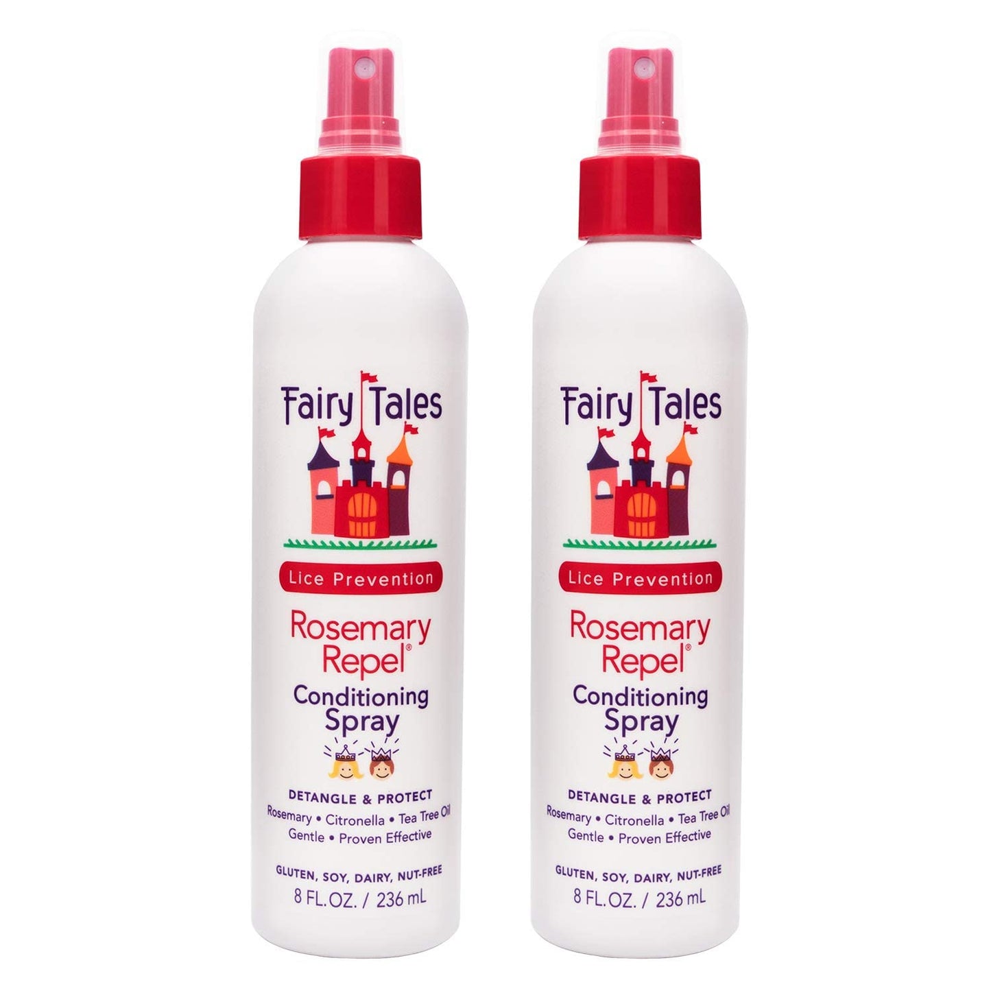 Fairy Tales Rosemary Repel Conditioning Spray 8 oz Pack of Two (now shipped in leak-proof/tamper proof sealed bottle)