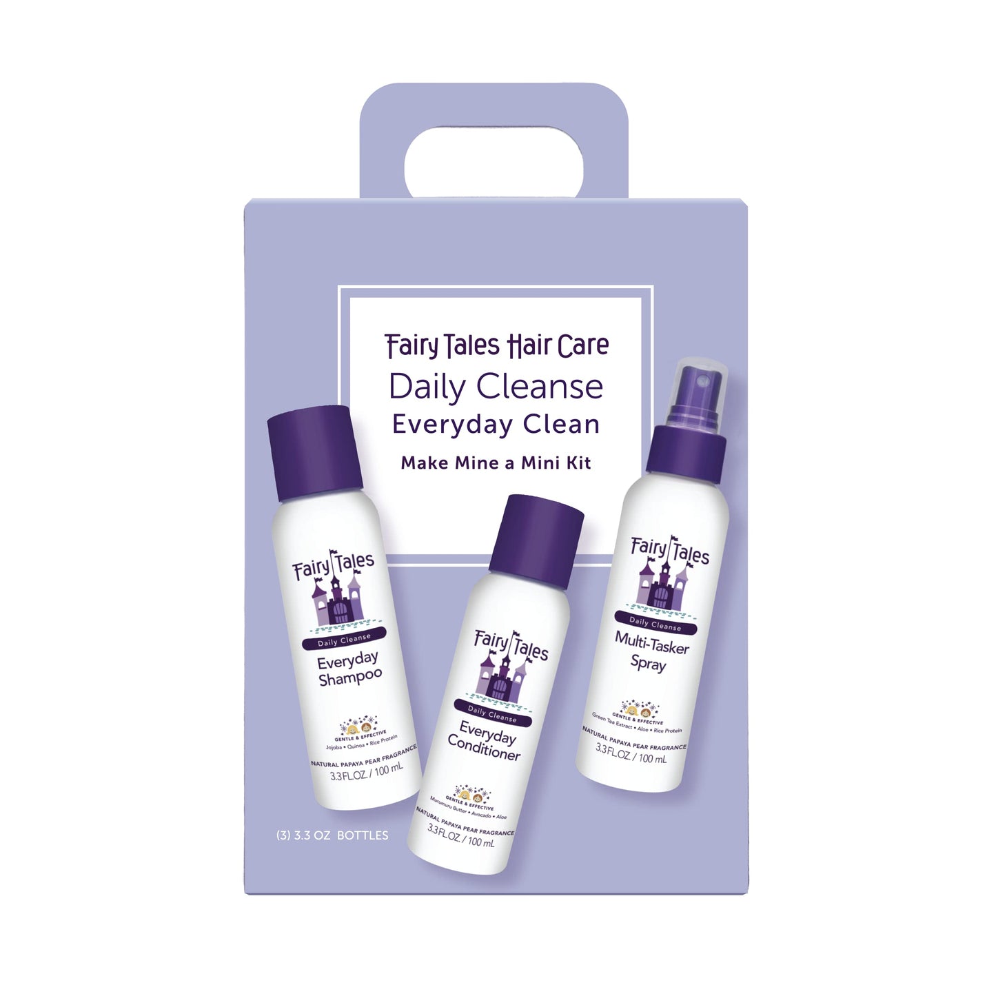 Fairy Tales Daily Cleanse Spray - Shampoo and Conditioner Pack with Natural | Free oz 12