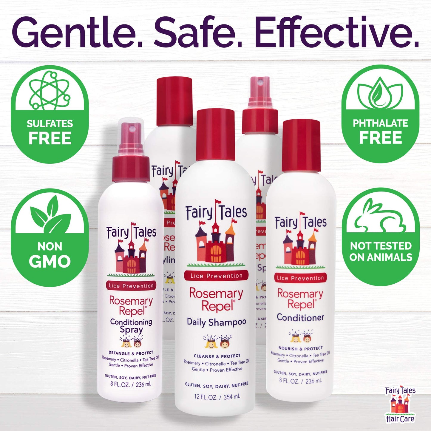 Fairy Tales Rosemary Repel Daily Kids Hair Conditioner for Lice Prevention - 32 oz - 2 Pack