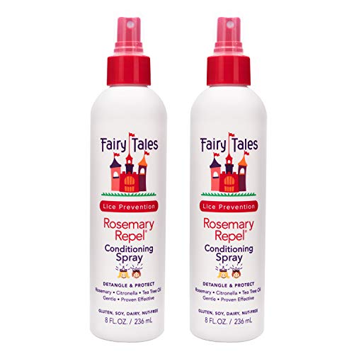 Fairy Tales Rosemary Repel Daily Kid Leave-In Conditioning Spray- Conditioning Lice Spray for Kids for Lice Prevention, 8 Fl Oz (Pack of 2)