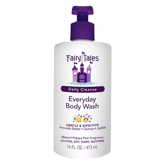 Fairy Tales Daily Cleanse Kids Body Wash, Everyday Body Wash for Kids and Toddler- Soap for Bath or Shower, No Harsh Chemicals or Toxins - 16oz