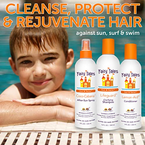 Fairy Tales Swim Shampoo, Conditioner, and Spray - Travel Pack - 3 pack (3.3 oz) | Made with Natural Ingredients in the USA | No Parabens, Sulfates, or Synthetic dyes