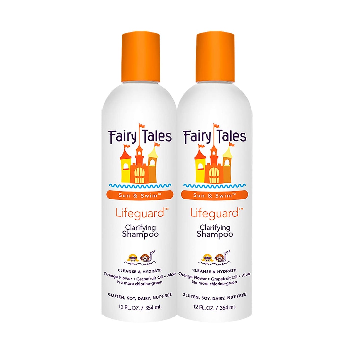 Fairy Tales Swim Shampoo for Kids - 12 oz | Made with Natural Ingredients in the USA | Chlorine Removal Swimmer Shampoo for Kids | No Parabens, Sulfates, or Synthetic dyes 2 Pack