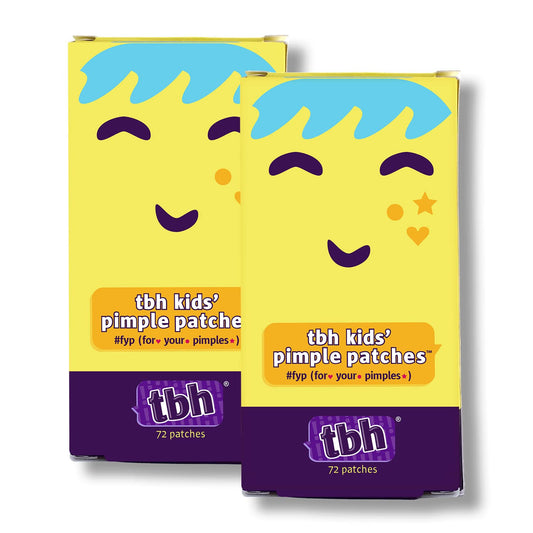 TBH Teen Pimple Patches For Tween Girls and Boys - Hyaluronic Acid Acne Pimple Patch Spot Treatment