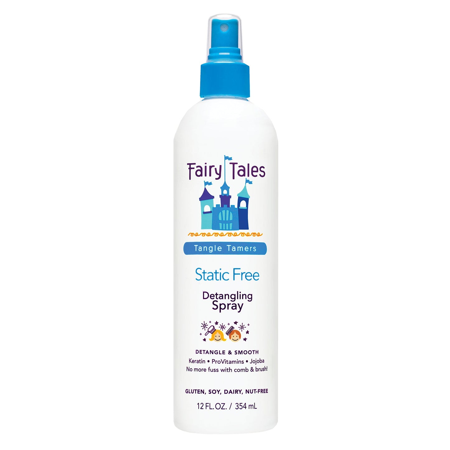 Fairy Tales Tangle Tamer Detangling Spray for Kids - Ultra Moisturizing and  Anti Frizz Protection  - Paraben Free, Sulfate Free - 12 Oz