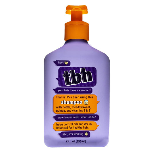 TBH Teen and Kids Shampoo - Tween and Teen Shampoo for Oily Hair,Sulfate and Paraben Free Shampoo - 12 oz